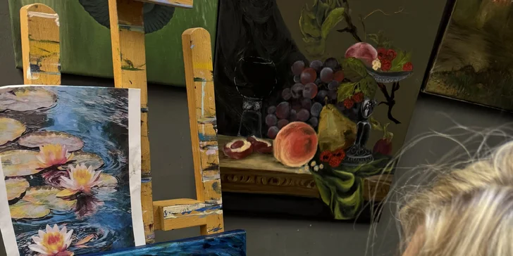 Kurz akrylového malování se sklenkou prosecca vč. pomůcek pro 1 i 2 osoby