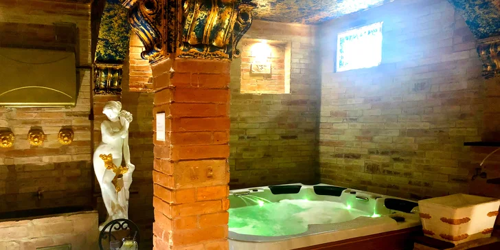 Romantika v krásných Piešťanech: stylová vila se snídaní i privátním wellness pro dva