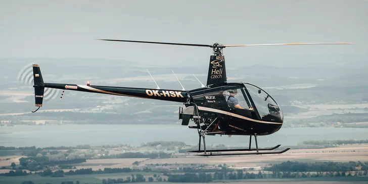 Let vrtulníkem R22 se zkouškou pilotáže v délce 24–60 min. pro 1 osobu