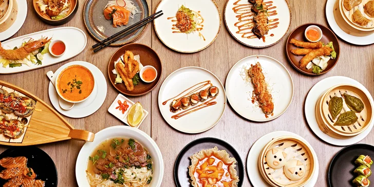 Asijské all you can eat v centru Prahy: sushi, nudle, mořské plody i dim sum