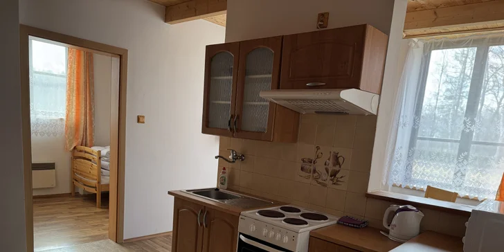 Jihočeský venkov pro páry i rodiny: apartmány s kuchyňkou a herna, 30 km od Třeboně
