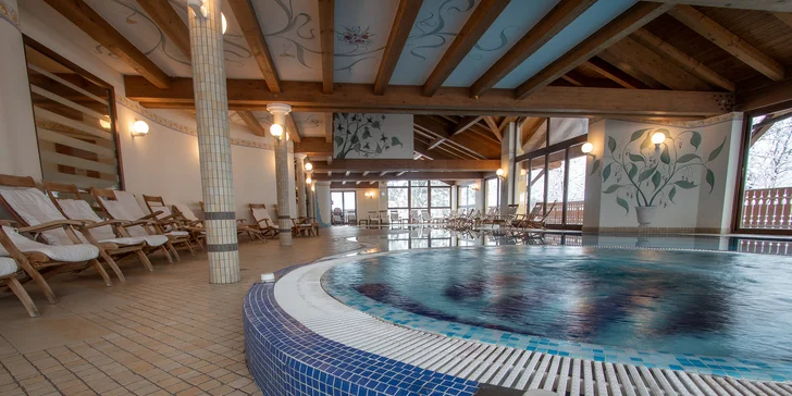 Folgarida: čtyřhvězdičkový hotel přímo na svahu, all inclusive, wellness i animace