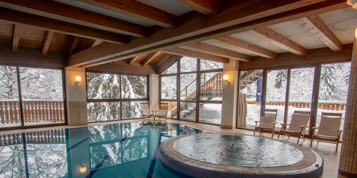 Folgarida: čtyřhvězdičkový hotel přímo na svahu, all inclusive, wellness i animace