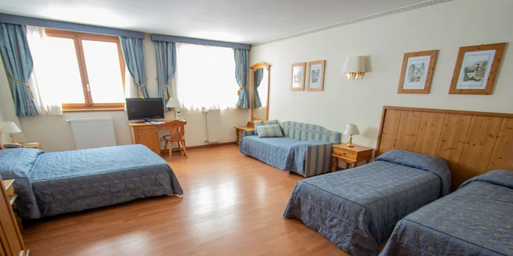 Folgarida: čtyřhvězdičkový hotel přímo na svahu, all inclusive, wellness i animace