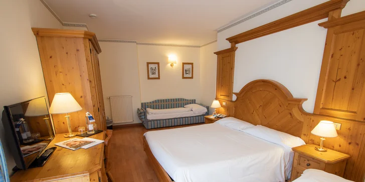 Folgarida: čtyřhvězdičkový hotel přímo na svahu, all inclusive, wellness i animace