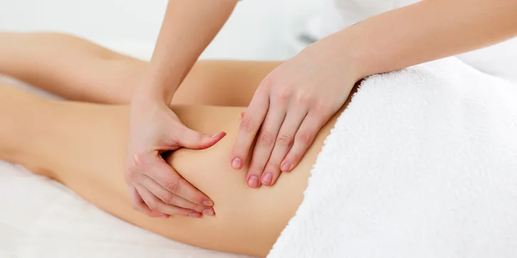 60min. manuální lymfodrenáž dolních končetin: detox i redukce celulitidy