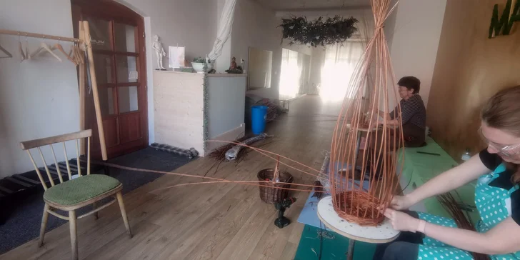 Kurz pletení kulatého koše v Pardubicích pro 1 či 2 osoby