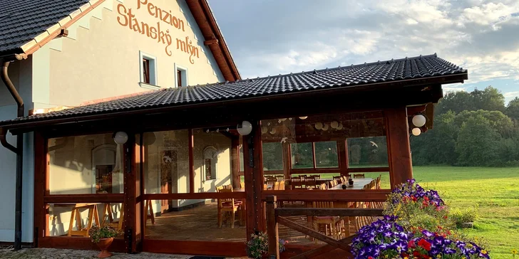 Pobyt ve stylovém romantickém mlýně na samotě pro pár i rodinu