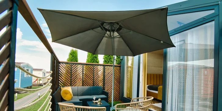 Designové domky v Zatoru jen 100 m od Energylandie: atrakce i SPA zóna přímo v objektu