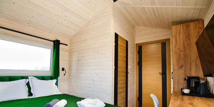 Designové domky v Zatoru jen 100 m od Energylandie: atrakce i SPA zóna přímo v objektu