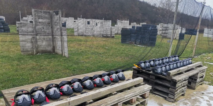 2 hod. venkovního paintballu i se 150 kuličkami až pro 10 osob