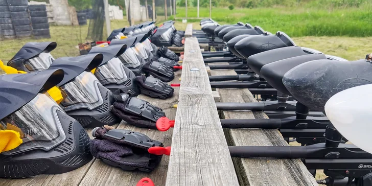 2 hod. venkovního paintballu i se 150 kuličkami až pro 10 osob