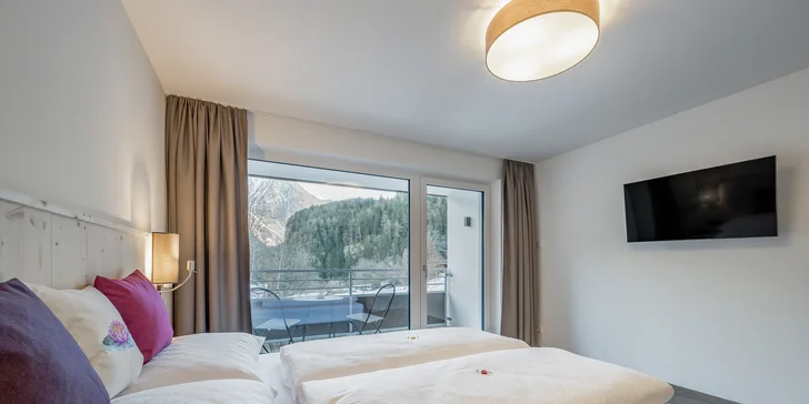 Tyrolský Ötztal: hotel s neomezeným wellness a polopenzí, koupání v jezeře i aquaparcích