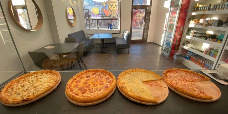 Pizza s sebou dle výběru (40 cm), 12 druhů vč. vegetariánských