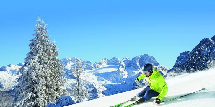 Rakouské Alpy: hotel s výhledem na oblast Dachstein, snídaně, wellness a lyžování
