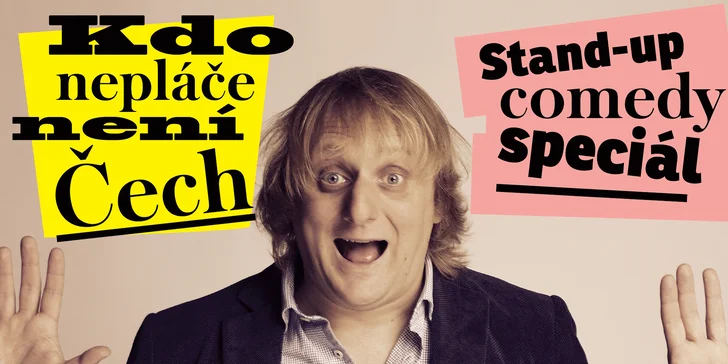 Divadlo Gong: vstupenka na stand-up Lukáše Pavláska Kdo nepláče, není Čech