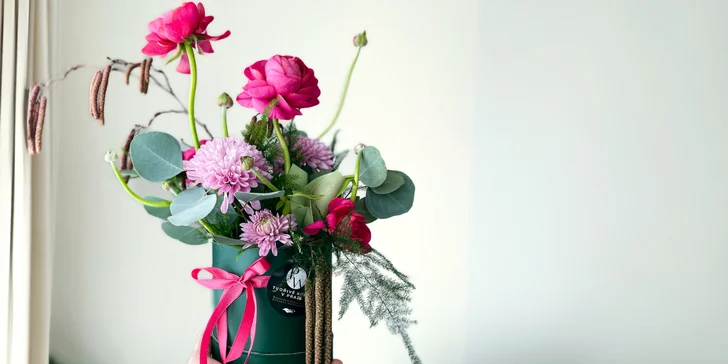 Vytvořte si vlastní flower box a objevte kouzlo květinového aranžování: pro 1 i 2 os.