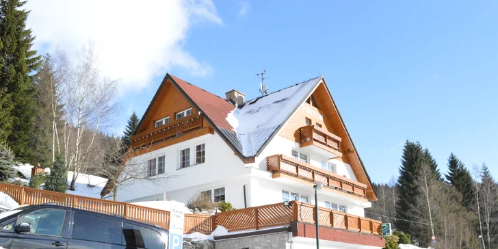 Penzion ve Špindlerově Mlýně se snídaní a výhledem na hory