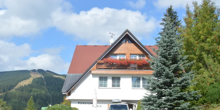 Penzion ve Špindlerově Mlýně se snídaní a výhledem na hory