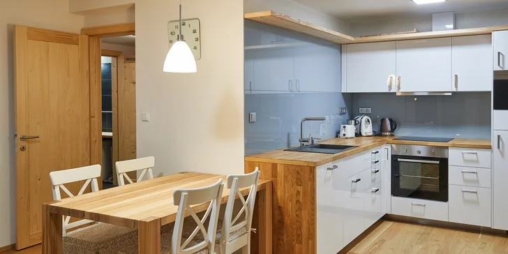 Moderní a plně vybavené apartmány v centru Pece pod Sněžkou až pro 6 osob