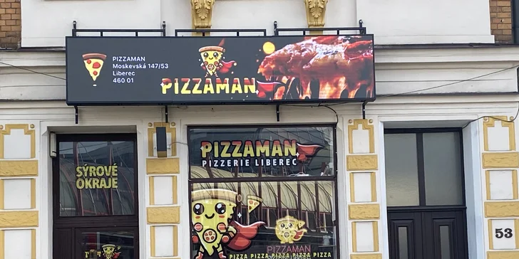 Pizza s sebou dle výběru (40 cm), 12 druhů vč. vegetariánských