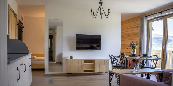 Polské Beskydy: moderní apartmány, snídaně a neomezený wellness