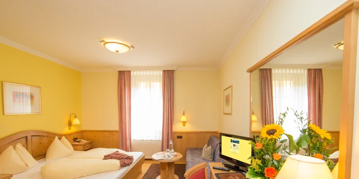 Hotel v centru Zell am See: snídaně i polopenze, neomezeně sauna, letní karta výhod