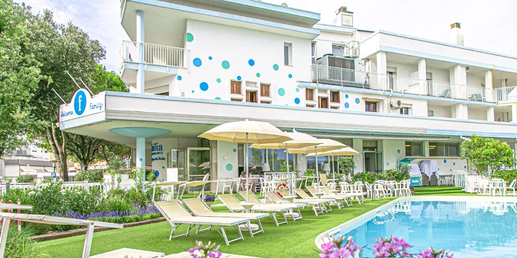 K moři do Itálie: family hotel u pláže, bazén, animační program a plná či polopenze