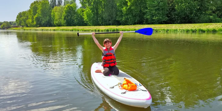 Zapůjčení paddleboardu na Slezské plovárně pro 1 až 10 osob