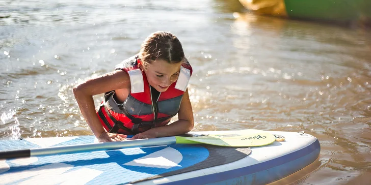 Zapůjčení paddleboardu na Slezské plovárně pro 1 až 10 osob