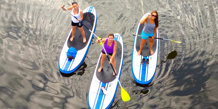 Zapůjčení paddleboardu na Slezské plovárně pro 1 až 10 osob