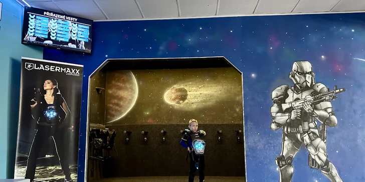 Akce a zábava: laser game pro 1–10 osob v moderní pražské aréně vč. možnosti mít arénu pro sebe