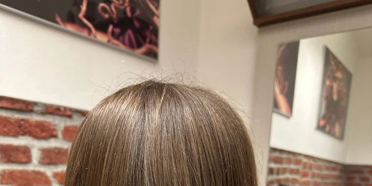 Střih a barvení či melír: pro krátké i dlouhé vlasy, vč. foukané a stylingu