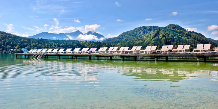 Rodinná dovolená v Korutanech: 3* hotel u jezera Klopeiner, soukromá pláž, snídaně