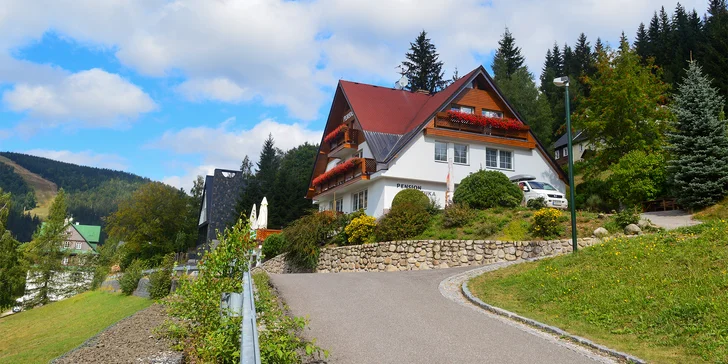 Penzion ve Špindlerově Mlýně se snídaní a výhledem na hory