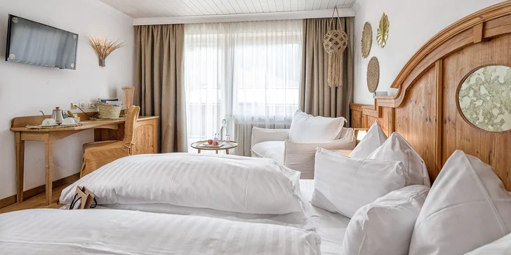 Luxusní rodinná dovolená v Alpách: 4* hotel s polopenzí plus, neomezený wellness, karta výhod