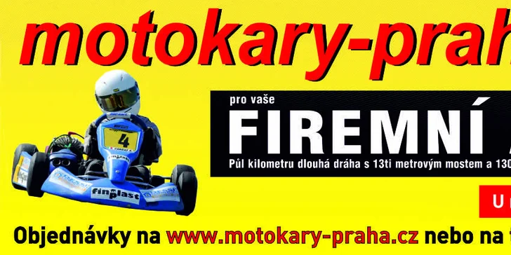 2 jízdy na motokárách, kukla + energy drink