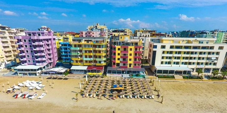 Dovolená v Albánii: 4* hotel pár kroků od pláže, vč. snídaně, vlastní doprava