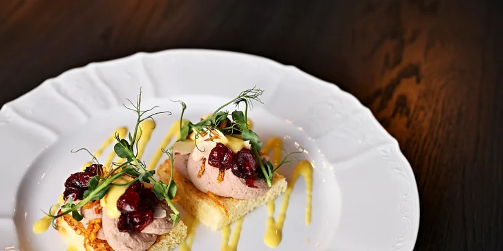 Degustační menu v restauraci Talíř: 3chodové, 4chodové pro vegetariány i neomezené nápoje