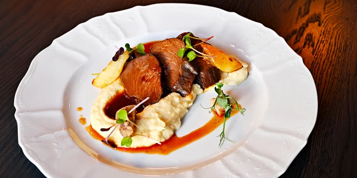 Degustační menu v restauraci Talíř: 3chodové, 4chodové pro vegetariány i neomezené nápoje