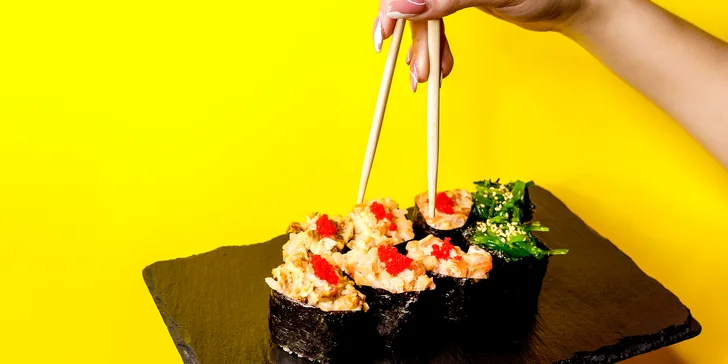 Originální a kreativní sushi sety s sebou: 36 nebo 40 kusů, možnost rozvozu