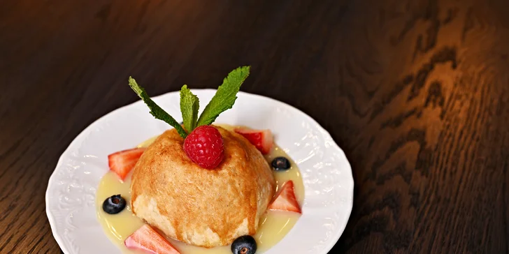 Degustační menu v restauraci Talíř: 5 nebo 7 chodů, varianta s neomezenými nápoji