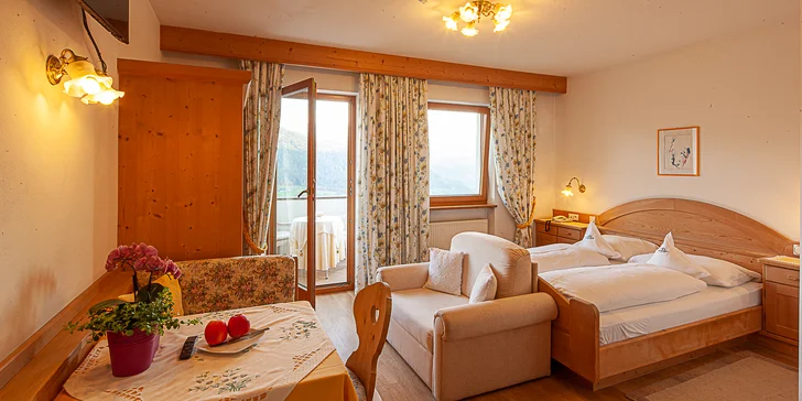 Horský hotel v Dolomitech: polopenze+, krásný wellness, atrakce zdarma či se slevou a božské výhledy