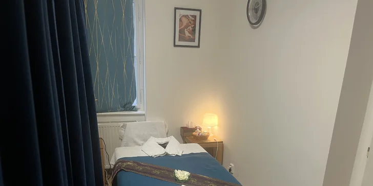 Thajská masáž olejová i aromaterapeutická: záda, ramena či celé tělo, 60–90 min.