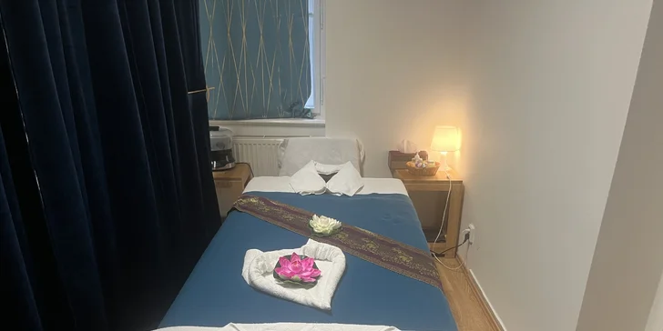 Thajská masáž olejová i aromaterapeutická: záda, ramena či celé tělo, 60–90 min.