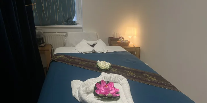 Thajská masáž olejová i aromaterapeutická: záda, ramena či celé tělo, 60–90 min.