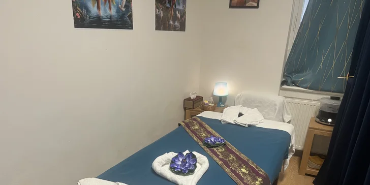 Thajská masáž olejová i aromaterapeutická: záda, ramena či celé tělo, 60–90 min.