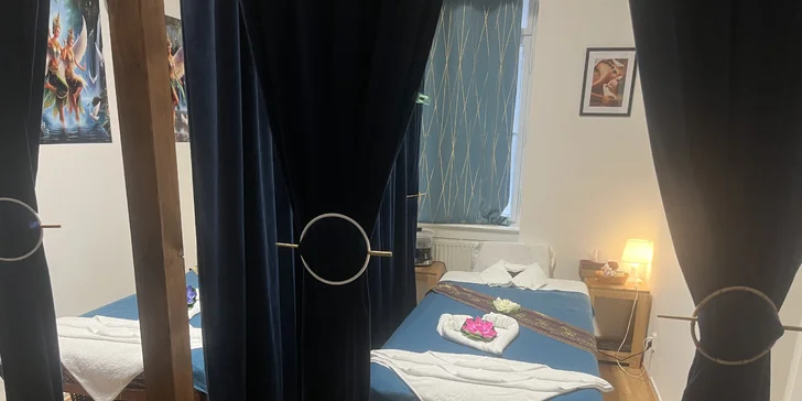 Thajská masáž olejová i aromaterapeutická: záda, ramena či celé tělo, 60–90 min.
