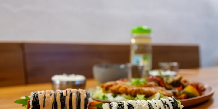 Korejské degustační menu pro 2 osoby: kimbab, žebra i domácí kimchi