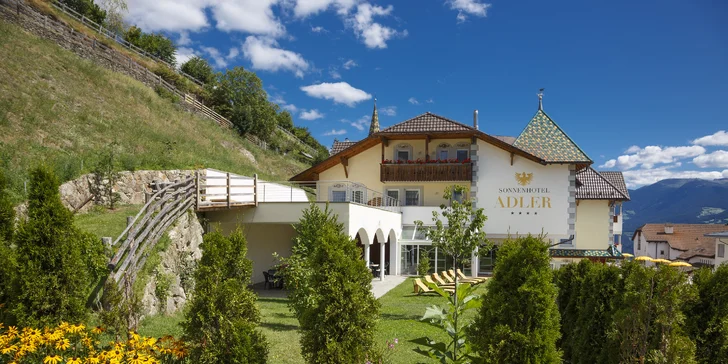 Adult only hotel v Dolomitech: polopenze plus, neomezený wellness a atrakce zdarma či se slevou